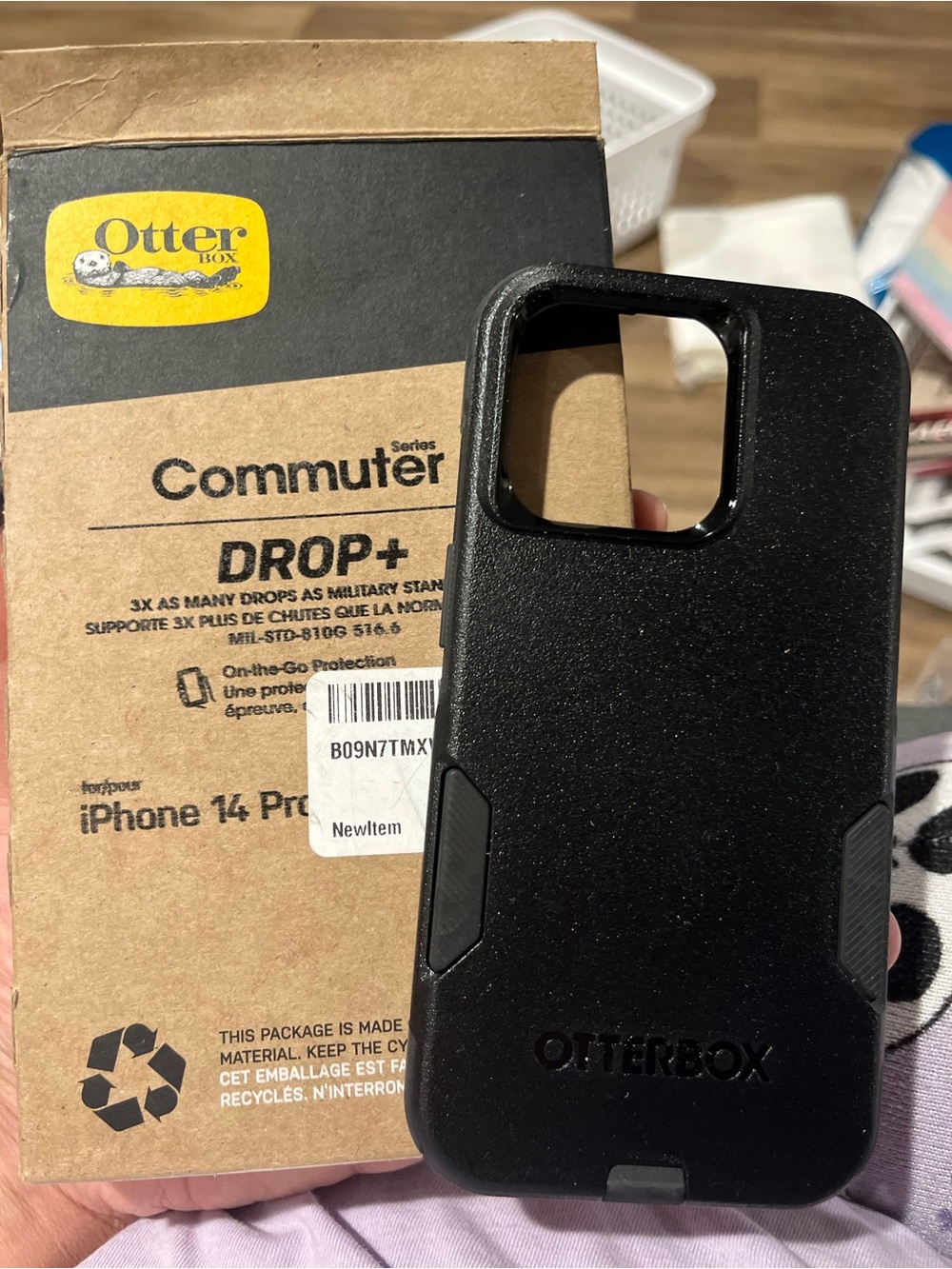 OtterBox Commuter Series DROP+ Black Protective Case for iPhone 14 Pro